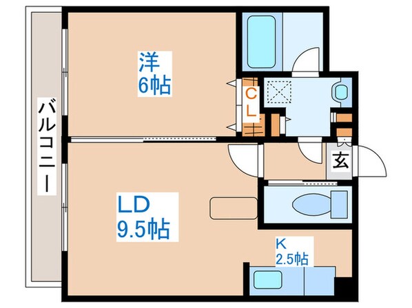 レインボータウン２４の物件間取画像